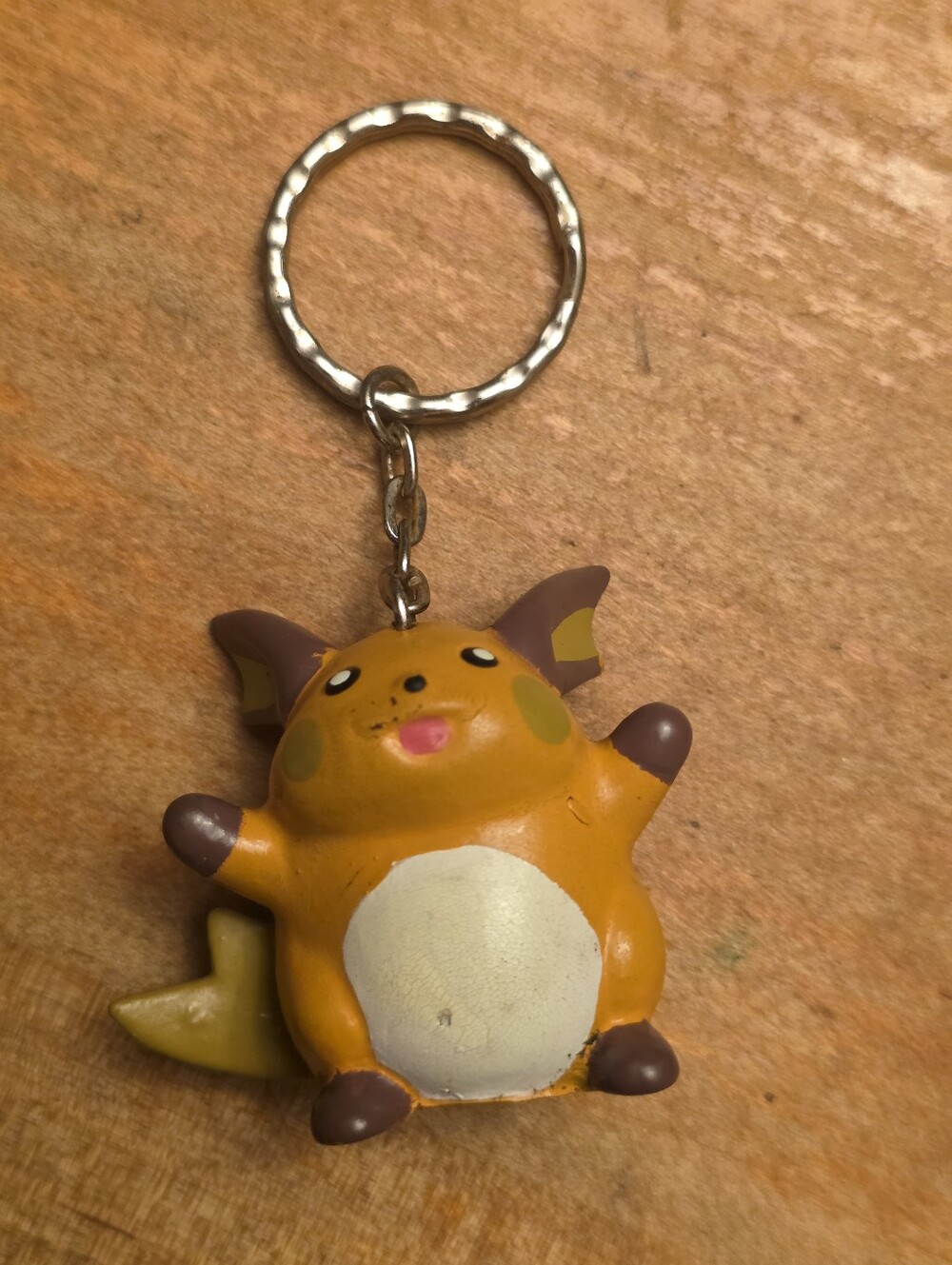 Vintage Pokemon Raichu Keychain From Japan 1" Mini Figure
